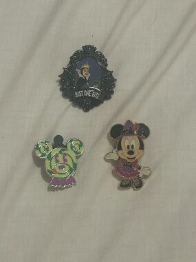 Disney Villains & Minnie Halloween Enamel Pin Set - Black, Purple, Green